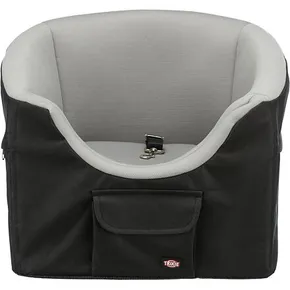 Fotelik samochodowy stabilny, szaro-czarny 41x39x42cm